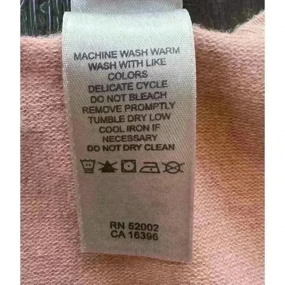 Villager Liz Claiborne Knit Tank Size Large Ribbed Sleeveless Peach - Picture 8 of 10